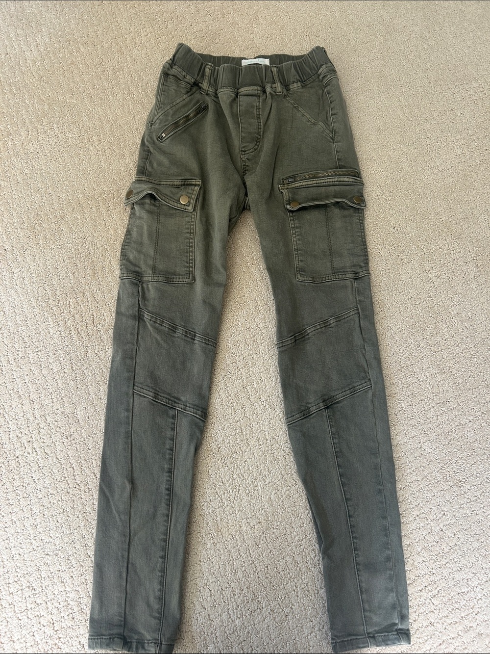 Grace & Lace Olive Green Cargo Joggers